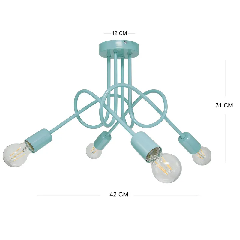 Pendant lamp 1001/4PT MONDO, 4xE27/60W, foto3