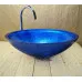 Skleněné designové umyvadlo  "Blue Silver Elegance" U 004 foto6