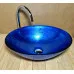 Skleněné designové umyvadlo  "Blue Silver Elegance" U 004 foto6