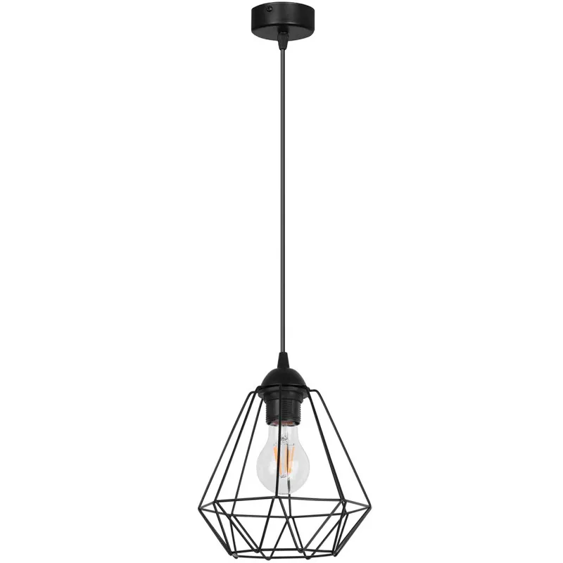 Závěsné svítidlo na lanku s kovovým stínítkem LH003 "DIAMOND LOFT CORRAL"