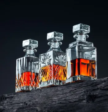 Glass decanters