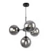 Black Pendant Light with Adjustable Length and Graphite Shades foto10
