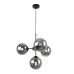 Black Pendant Light with Adjustable Length and Graphite Shades foto10