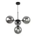 Black Pendant Light with Adjustable Length and Graphite Shades foto10