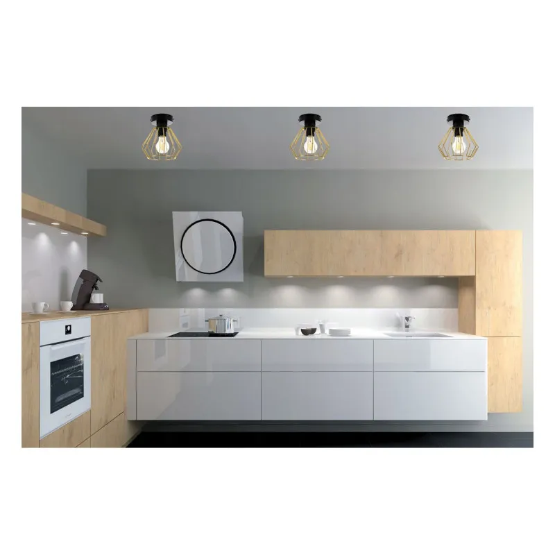 Stropní svítidlo s kovovým stínítkem LH009 "SANTOS LOFT" foto2