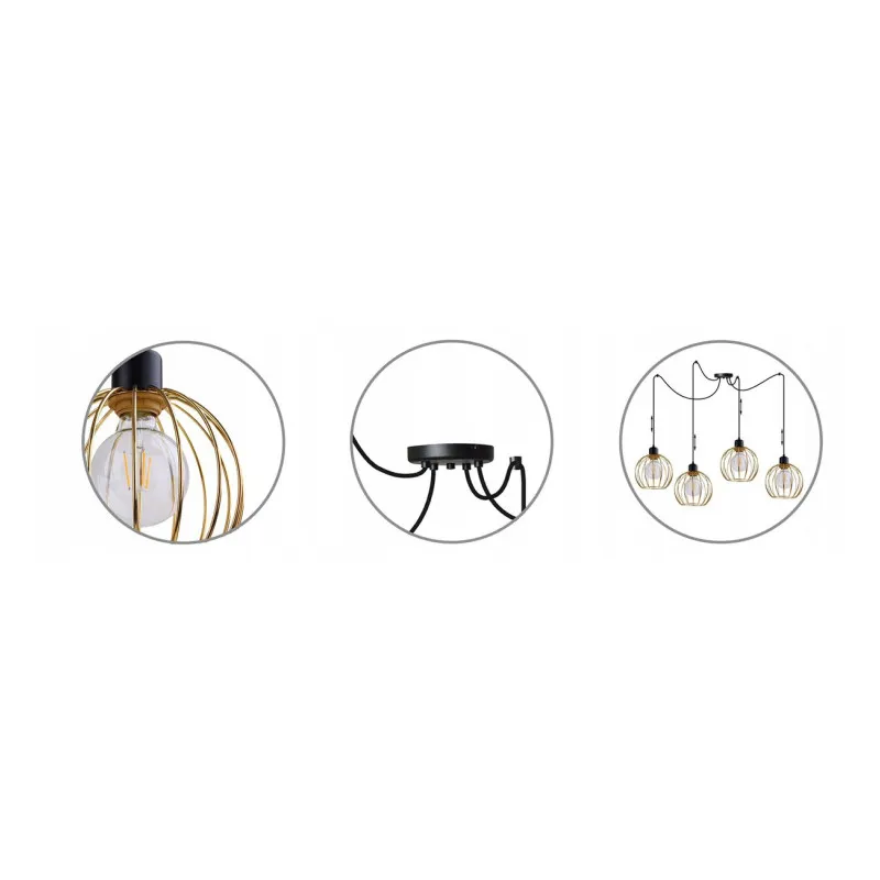 Pendant luminaire LH015 "SPIDER MONA " foto3