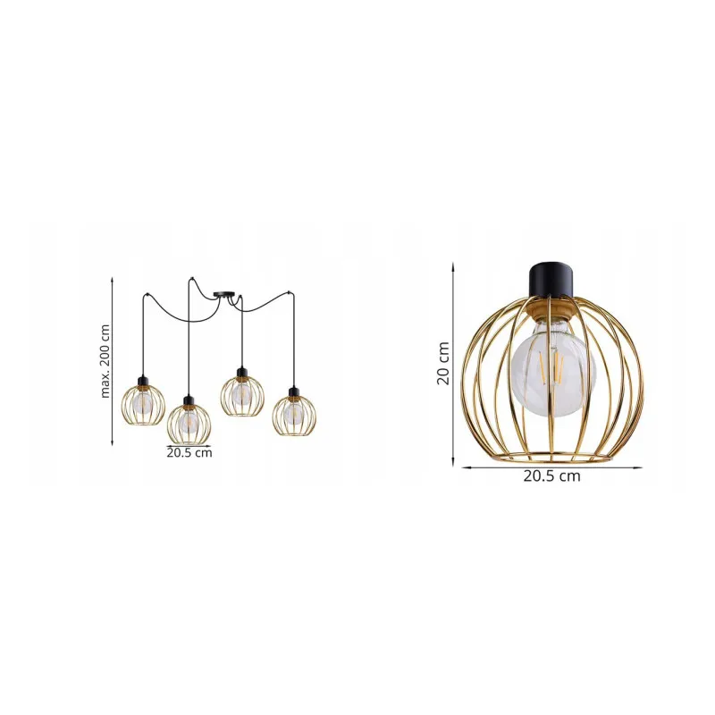 Pendant luminaire LH015 "SPIDER MONA " foto2