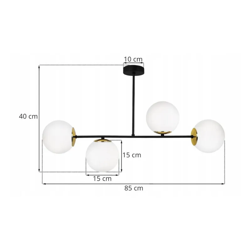 Pendant light on a rod PALERMO 2390/4 foto3