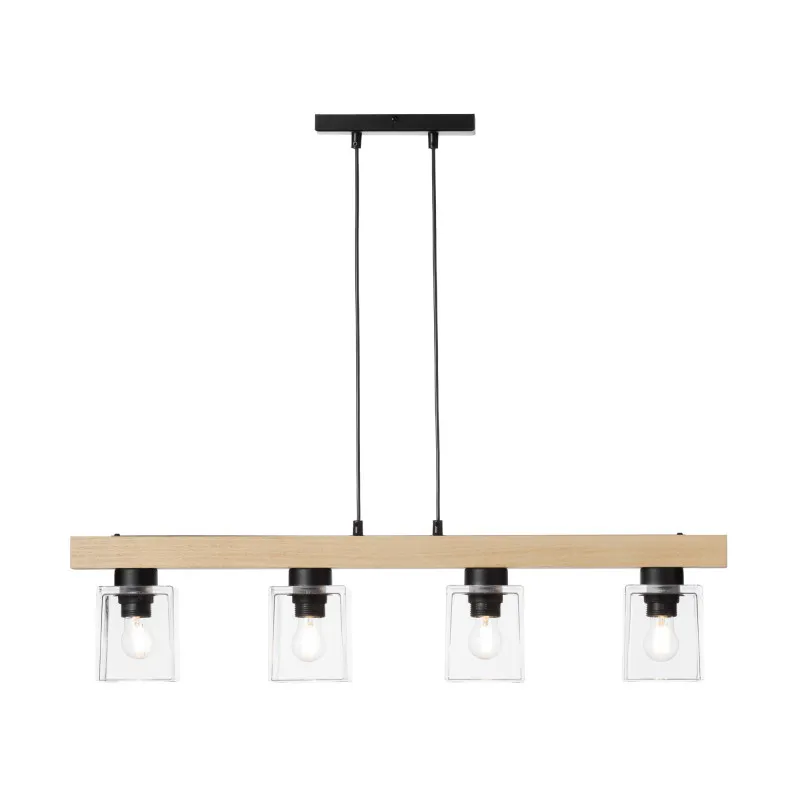 Wooden pendant lamp   40409 "Rustic Radiance" foto3