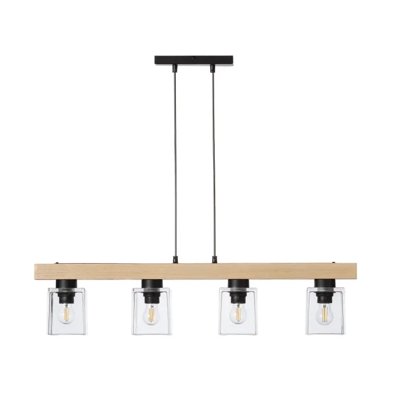 Wooden pendant lamp   40409 "Rustic Radiance" foto4