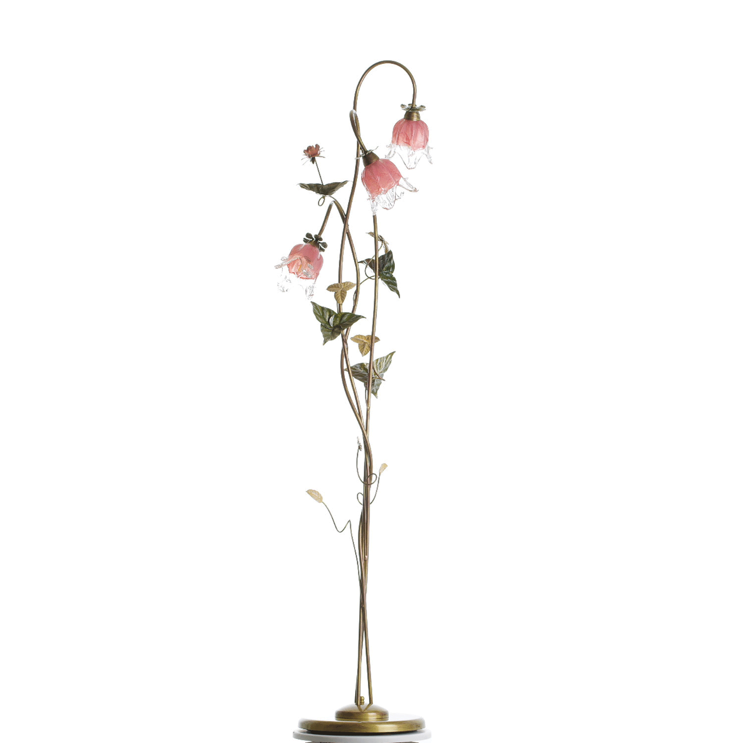 Stojaci lampa se stínidly ve tvaru květin vyrobená z křišťálově čistého muránského skla 15230 "KATERINA" foto2